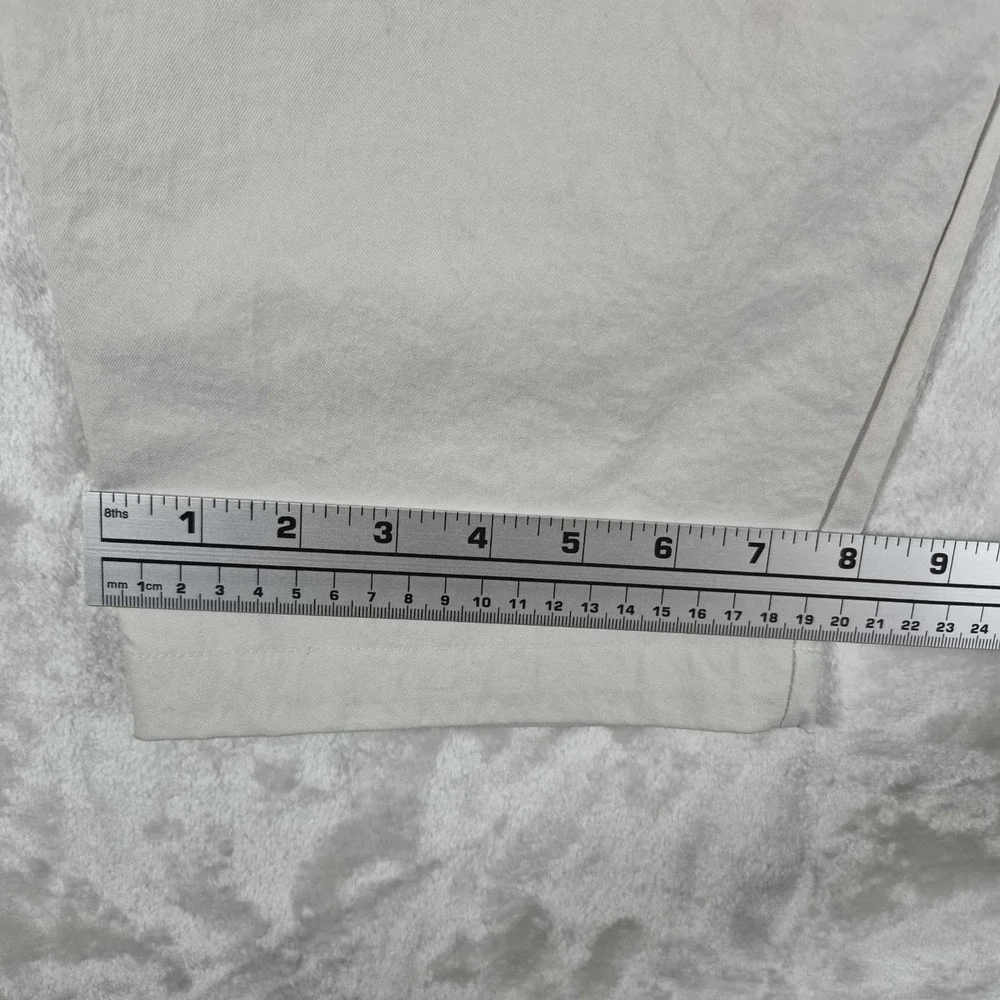 Lululemon Relaxed Tapered Trouser Pants Men's 34x26‎ White Twill Casual LM5AN1S